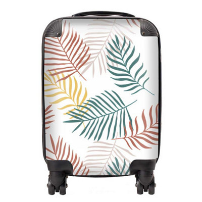 Warren Reed Designer Palm Branches In Natural Colors SuitcaseMini Cabin from B&Q