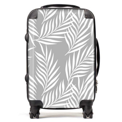 Warren Reed Designer Palm Tree Leaves SuitcaseCabin from B&Q
