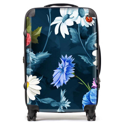 B&Q -  Poppy Flowers With Chamomile SuitcaseMedium