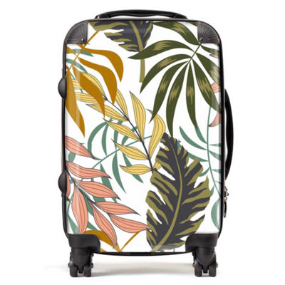Warren Reed Designer Tropical Leaves SuitcaseCabin from B&Q