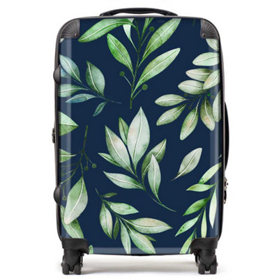 Warren Reed Designer Watercolor Leaves SuitcaseMedium from B&Q