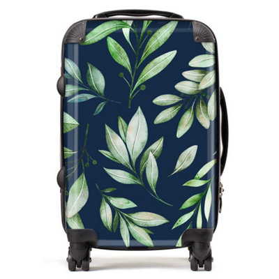 Warren Reed Designer Watercolor Leaves SuitcaseCabin from B&Q