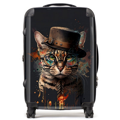 Warren Reed Designer Bengal Cat Splashart SuitcaseMedium from B&Q