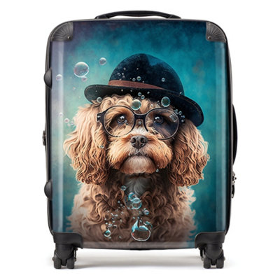 Warren Reed Designer Cavapoo Dog Splashart SuitcaseLarge from B&Q