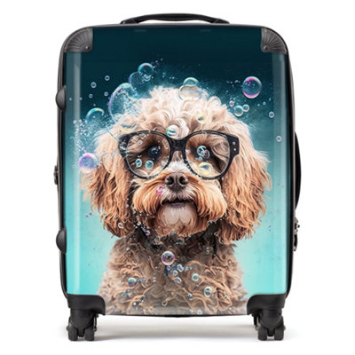 Warren Reed Designer Cavapoo Dog Splashart SuitcaseLarge from B&Q
