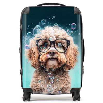 Warren Reed Designer Cavapoo Dog Splashart SuitcaseMedium from B&Q
