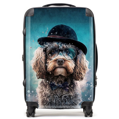 Warren Reed Designer Cockapoo Dog Splashart SuitcaseMedium from B&Q