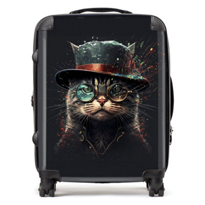 Warren Reed Designer Cat Splashart SuitcaseLarge from B&Q