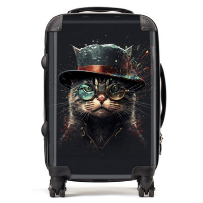 Warren Reed Designer Cat Splashart SuitcaseCabin from B&Q