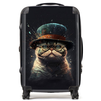 Warren Reed Designer Shorthair Cat Splashart SuitcaseMedium from B&Q