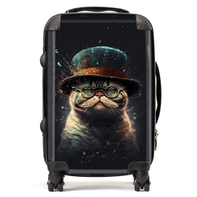Warren Reed Designer Shorthair Cat Splashart Suitcase - Cabin