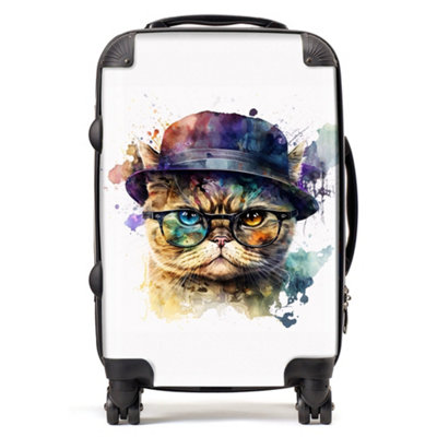 Warren Reed Designer Shorthair Cat Splashart Suitcase - Cabin
