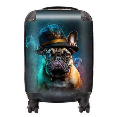 Warren Reed Designer French Bulldog Splashart SuitcaseMini Cabin from B&Q