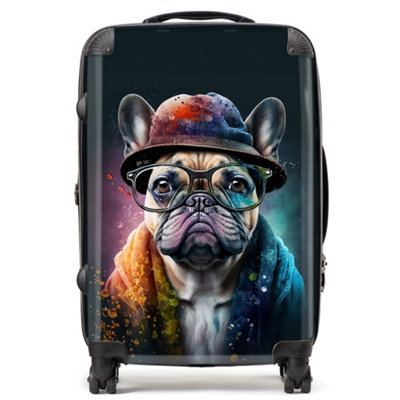 Warren Reed Designer French Bulldog Dog Splashart SuitcaseMedium from B&Q