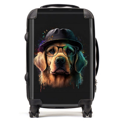 B&Q -  Golden Retriever Dog Splashart SuitcaseCabin