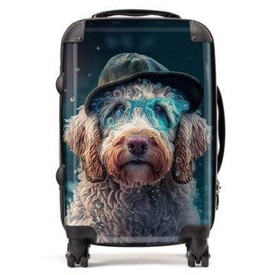 Warren Reed Designer Labradoodle Dog Splashart Suitcase - Cabin