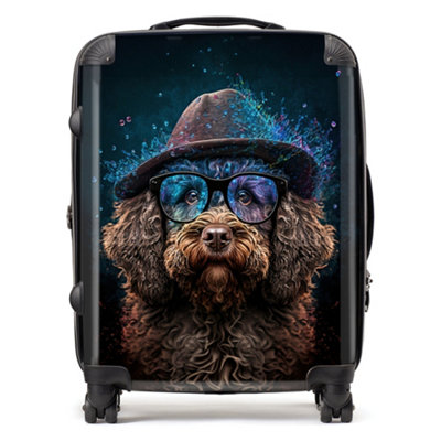 Warren Reed Designer Labradoodle Dog Splashart SuitcaseLarge from B&Q