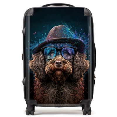 Warren Reed Designer Labradoodle Dog Splashart SuitcaseMedium from B&Q