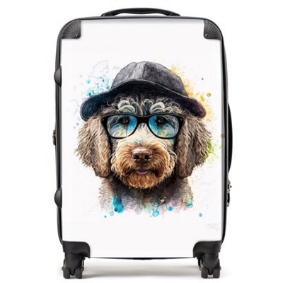 Warren Reed Designer Labradoodle Dog Face Splashart Suitcase - Medium