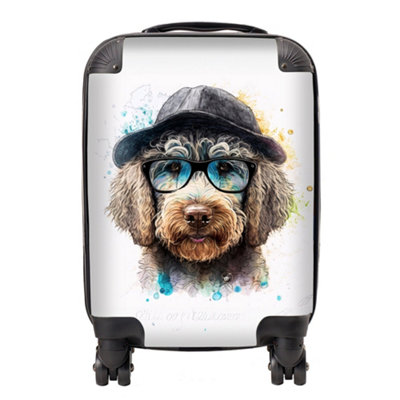 B&Q -  Labradoodle Dog Face Splashart SuitcaseMini Cabin