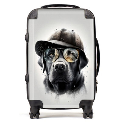 B&Q -  Labrador Retriever Dog With Hat Splashart SuitcaseCabin