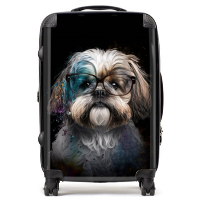 Warren Reed Designer Lhasa Apso Splashart SuitcaseMedium from B&Q