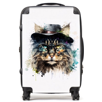 Warren Reed Designer Norwegian Forest Cat Splashart SuitcaseMedium from B&Q