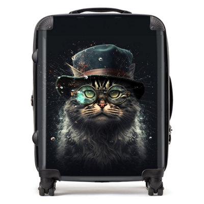 Warren Reed Designer Norwegian Forest Cat Splashart SuitcaseLarge from B&Q