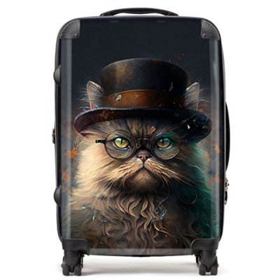 Warren Reed Designer Persian Cat Splashart SuitcaseMedium from B&Q