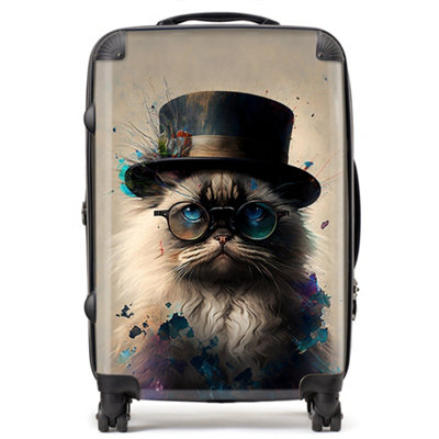 Warren Reed Designer Ragdoll Cat Splashart SuitcaseMedium from B&Q