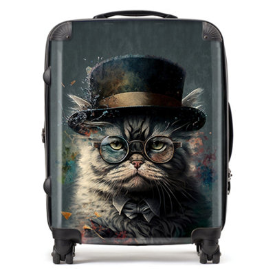 Warren Reed Designer Selkirk Rex Cat Splashart SuitcaseLarge from B&Q