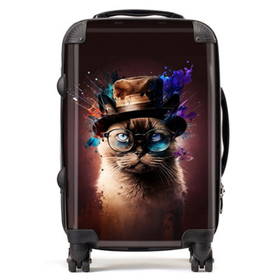 B&Q -  Siamese Cat Face Splashart SuitcaseCabin