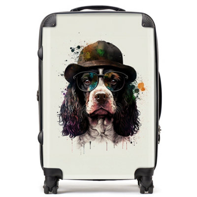 Warren Reed Designer Springer Spaniel Dog Splashart SuitcaseMedium from B&Q