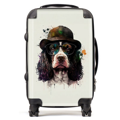 Warren Reed Designer Springer Spaniel Dog Splashart Suitcase - Cabin