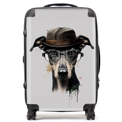 Warren Reed Designer Whippet Dog Splashart SuitcaseMedium from B&Q