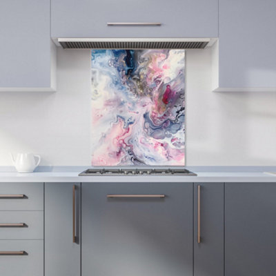 Warren Reed Designer Ethereal Swirls: Dreams In Motion Kitchen Splashback from B&Q