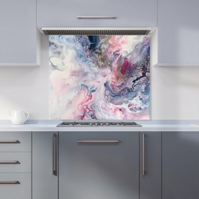 Warren Reed Designer Ethereal Swirls: Dreams In Motion Kitchen Splashback from B&Q