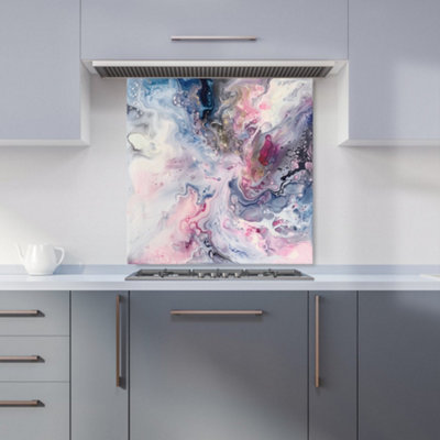 Warren Reed Designer Ethereal Swirls: Dreams In Motion Kitchen Splashback from B&Q