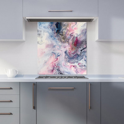 Warren Reed Designer Ethereal Swirls: Dreams In Motion Kitchen Splashback from B&Q