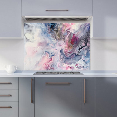 Warren Reed Designer Ethereal Swirls: Dreams In Motion Kitchen Splashback from B&Q