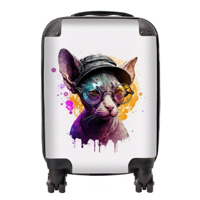 B&Q -  Cornish Rex Splashart SuitcaseSmall