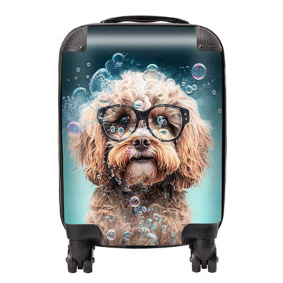 Warren Reed Designer Cavapoo Dog Splashart SuitcaseSmall from B&Q
