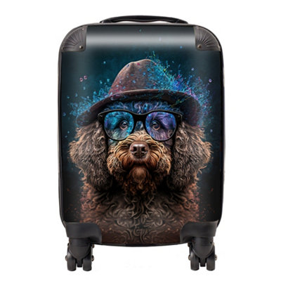 Warren Reed Designer Labradoodle Dog Splashart SuitcaseSmall from B&Q