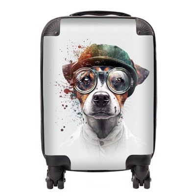 Warren Reed Designer Jack Russell Terrier Dog Splashart SuitcaseSmall from B&Q
