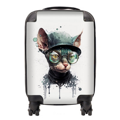 B&Q -  Cornish Rex Cat Splashart SuitcaseSmall