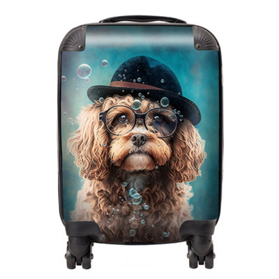 Warren Reed Designer Cavapoo Dog Splashart SuitcaseSmall from B&Q