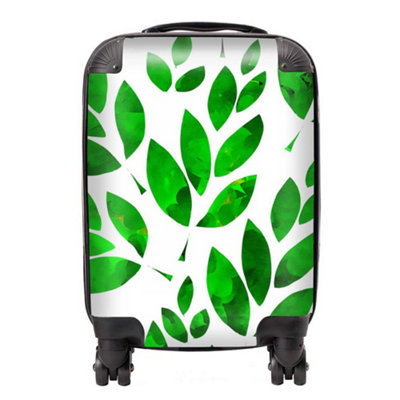 B&Q -  Watercolor Abstract Leaves SuitcaseSmall