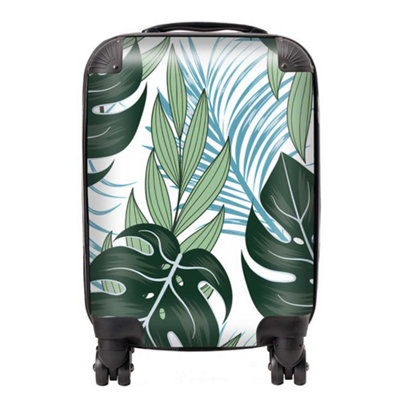 B&Q -  Tropical Pattern With Bright Plants And Flowers SuitcaseSmall