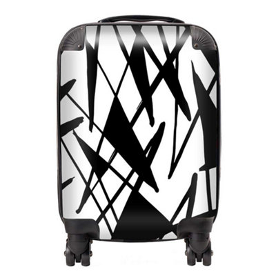 Warren Reed Designer Brush Abstract Pattern Suitcase - Small