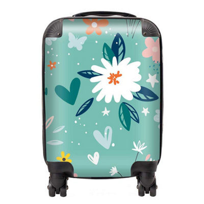 Warren Reed Designer Garden Summer Flowers SuitcaseSmall from B&Q